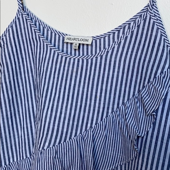 Heartloom Striped Ruffle Tank Top - Picture 4 of 6